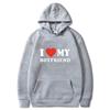 2024 I Love My Boyfriend Girlfriend Printed Hoodie Couple Fashion Sports Shirt Harajuku Casual Top