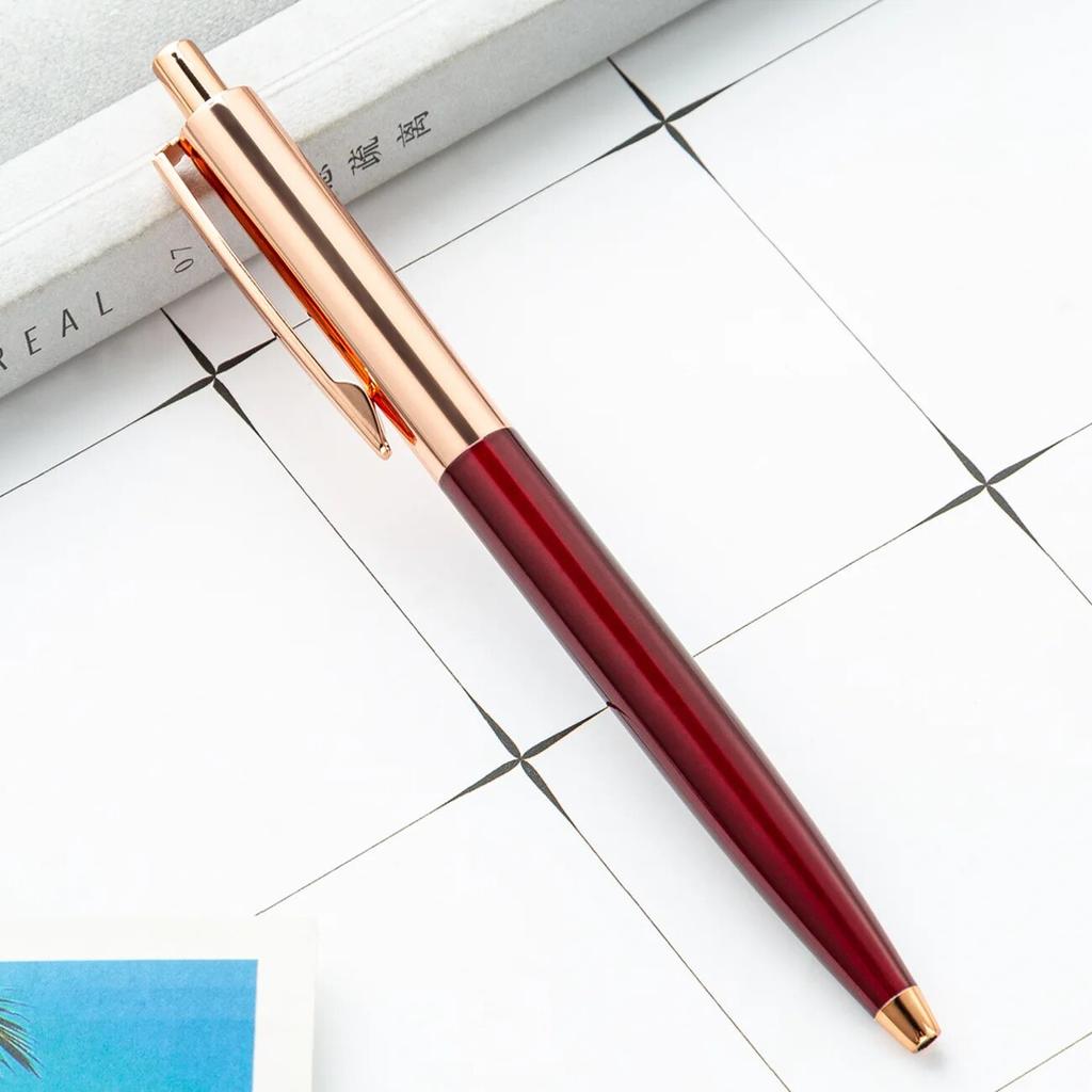 1 шт., шариковая ручка, креативная разноцветная ручка, металлические канцелярские принадлежности, школьные и офисные принадлежности