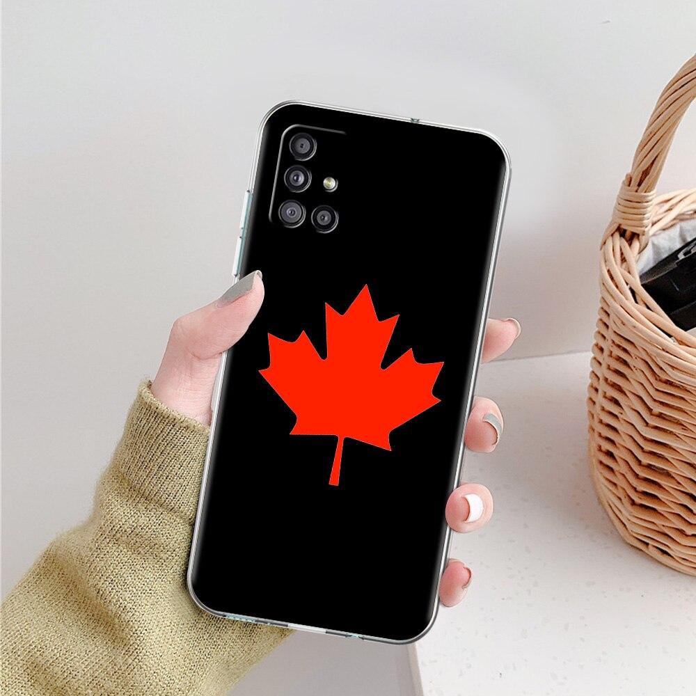 Канада Канадский Флаг CA Лист Чехол для Телефона Для Samsung Galaxy A51 A71 A21S A12 A11 A31 A41 A52 A32 5G A72 A01 A02S Прозрачная Мягкая Обложка
