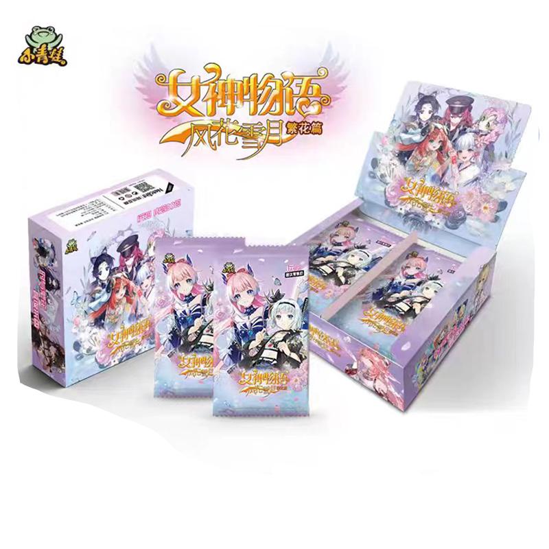 little frog New Goddess Story Collect cards One box contains 30 packs of cards Beautiful anime style gift toy collectibles