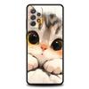 Cute Cat Phone Case for Samsung Galaxy A55 A35 A17 A07 A15 A13 A25 A51 A71 A72 A73 A32 A52 A52S A41 5G Soft TPU Shell Fundas Bag