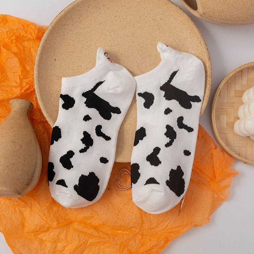 Female Shallow Mouth Girls Short Heel Socks Embroidery Panda Socks Women Cotton Socks Ankle Socks