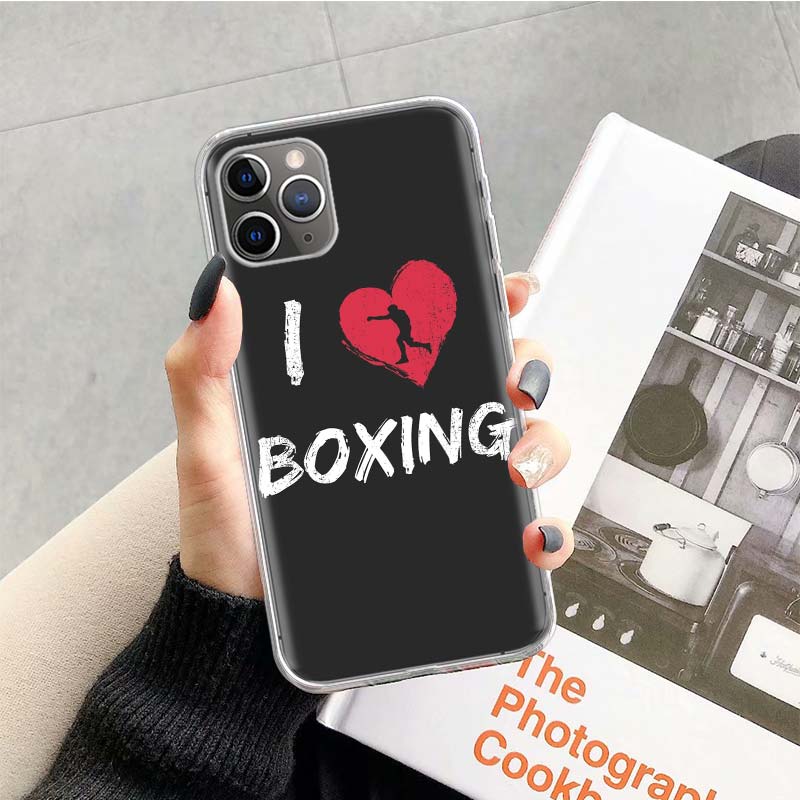 Boxing Gloves Phone Case For Apple iPhone 17 Air 16 15 Plus 14 + 13 Mini 12 11 Pro Max 7 8 SE 16Max Soft Shell Cover Coque 17 Ai