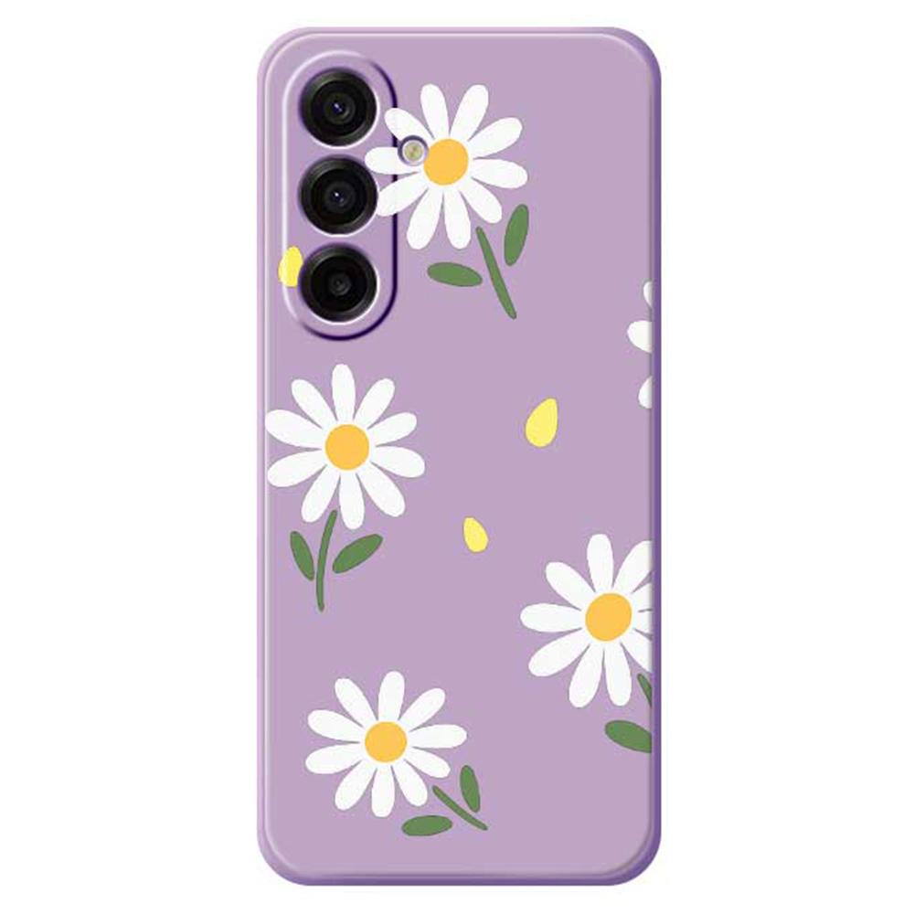 For Samsung Galaxy A17 5G Case Daisy Pattern Printing Straight Edge TPU Phone Back Cover