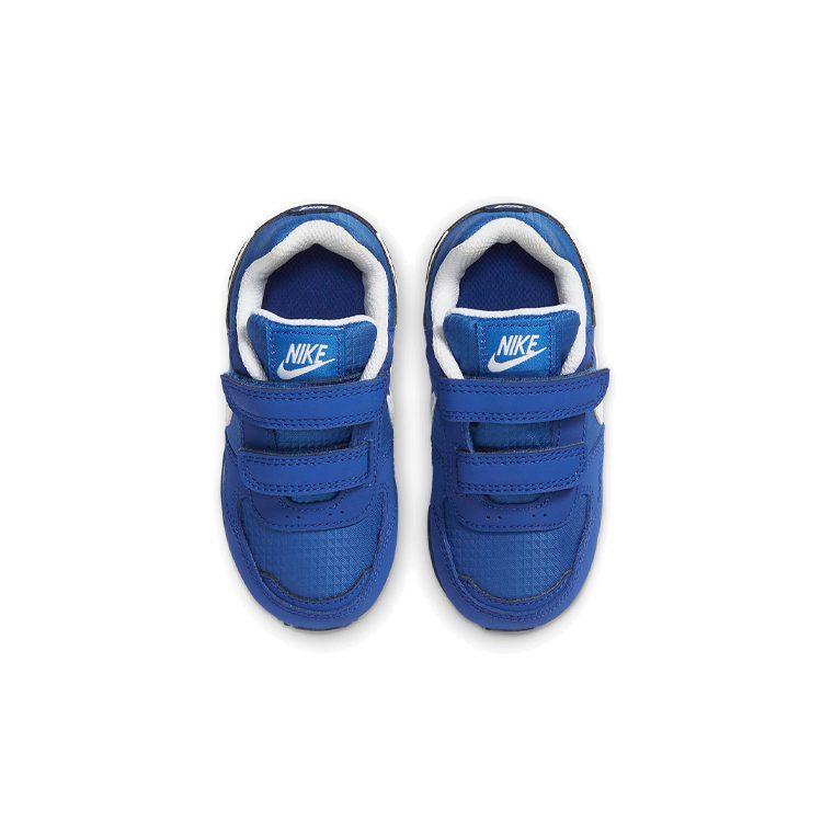 Nike MD Runner Тканевые Нескользящие Износостойкие Низкие Кроссовки для Бега Сине-Белые Для Младенцев и Малышей 652966-424
