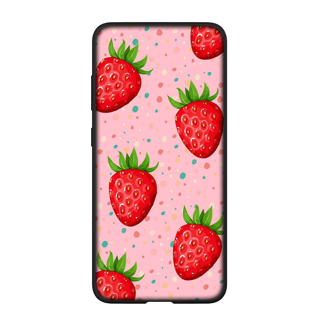 Чехол для телефона Samsung Galaxy S25 S23 S22 S24 Ultra FE A05 A06 A15 A16 A36 A37 A35 A54 A24 A55 A56 A57 A25 A26 A53 A17 Клубника Фрукты Летний Чехол