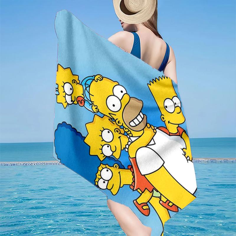 Yellow Family Portrait Beach Towel, Super Soft Microfiber, Gift for Her/Him, Birthday, for Pool, Beach, Travel, Home Decor Fan gifts