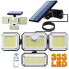 122/138/171/198/333 LED Solar Lights Outdoor Motion Sensor Human Induction Adjustable Head IP65 Waterproof Solar Power Wall Lamp