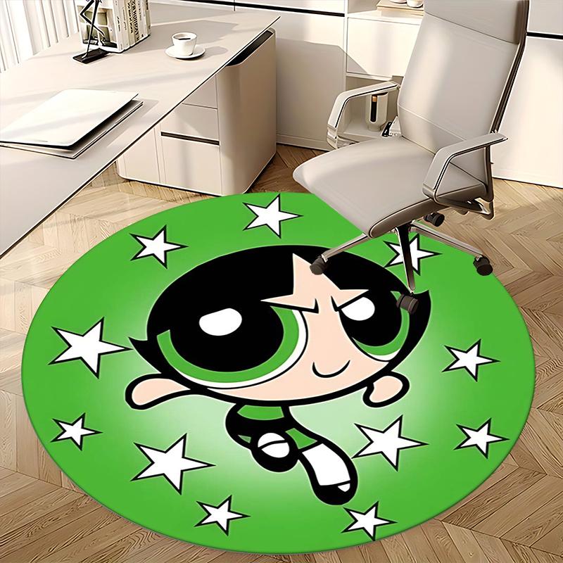 Powerpuff Girls,Buttercup Chair mat Round Rug Office carpet, Non slip, Suitable for Living Rooms, Bedrooms,Decor1205775a