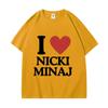 Футболки с принтом «Мне нравится Ники Минаж», женские модные трендовые футболки с коротким рукавом, летние футболки в стиле хип-хоп, рэп, большие размеры, уличная одежда