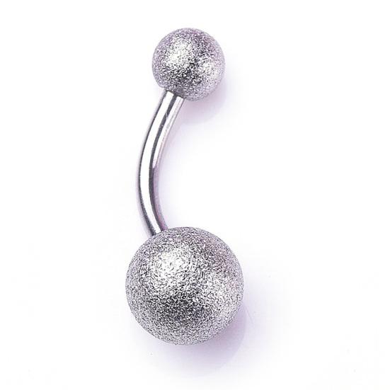 Limeimei сексуальные женские кольца из нержавеющей стали с двойным шариком, штангой, кольцо для пупка, ювелирные изделия для пирсинга