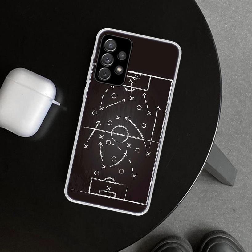 Чехол для телефона Football Soccer Tactics Time для Samsung Galaxy A12 A22 A32 A52 A72 A02S A51 A50S A31 A20S A10S Note 20 Ultra 1