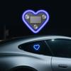 Новая автомобильная солнечная треугольная оконная светодиодная лампа в форме сердца, атмосферостойкая, без проводки в салоне