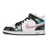 Детские кроссовки Air Jordan 1 Mid SE PS Take Flight White Bright-Crimson Blue-Hero BQ6932-114