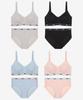 PUMA BODYWEAR [4 шт.] Женский удобный бюстгальтер-треугольник и трусики