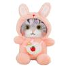 Cat Plush Toy Lovely Bell Soft Colorful Fuzzy Stuffed Cat Plush Toy for Children Birthday