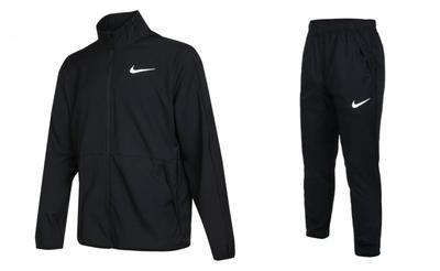 Тканая куртка и брюки Размер для и спортзала Мужской набор Dri-Fit, L, Черный, DM6620/DM6627, Тренировка, Фитнес,