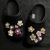 Съемные украшения для Crocs: Сердечки, Желейные Цветы и Бабочка - Украшения для Обуви