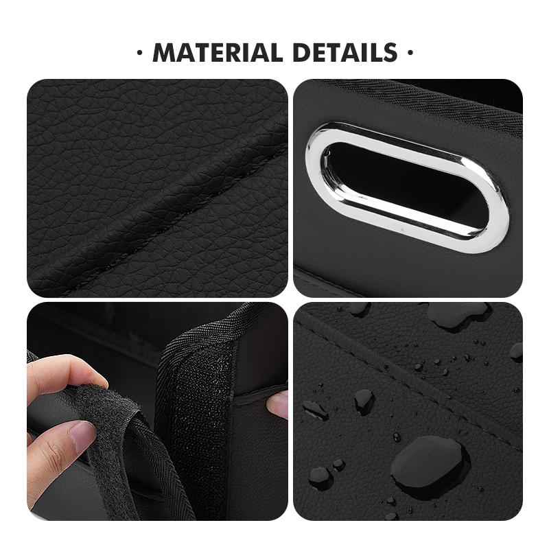 For Alfa Romeo Foldable Leather Car Boot Organiser Large Capacity Travel Storage Box For Alfa Romeo Giulietta GT 159 147 156 Mit