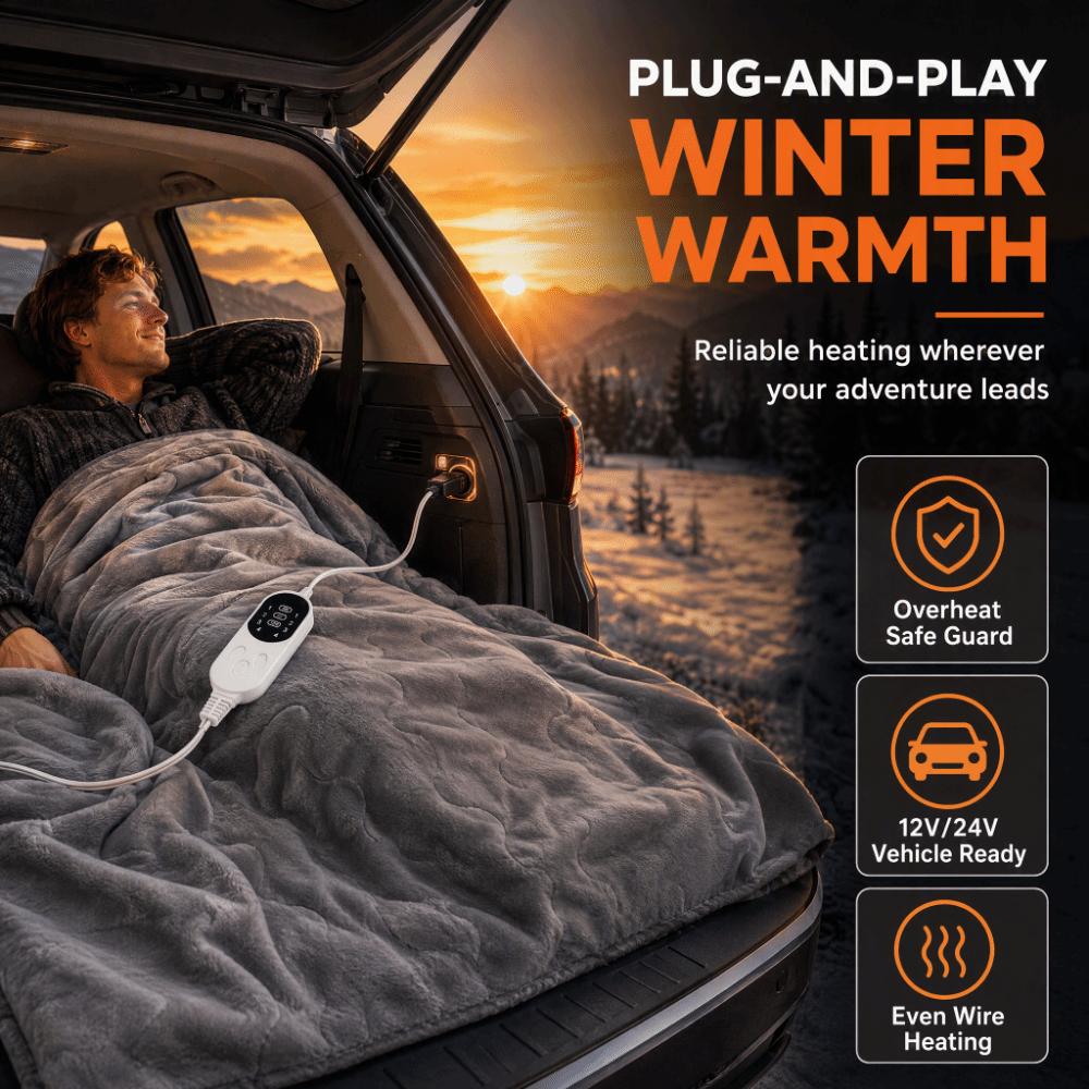 Single Control / Dual Control Car Heated Blanket Car Heating Mat Truck Driver