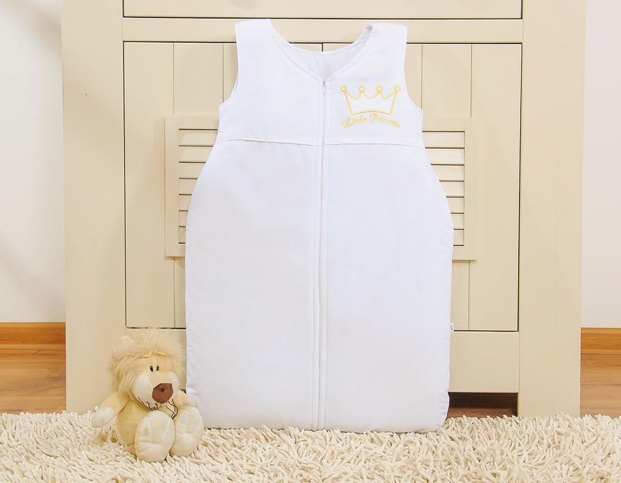 Cotton Sleeping Bag for Children 6-12 Mcy Tog 2.5 Year-Round Insulated - Little Princess White