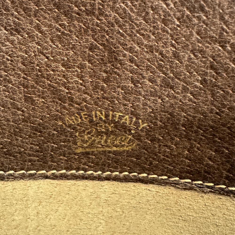 GUCCI Vintage Old Gucci Letter Pouch Business Bag GG pattern canvas Clutch bag beige canvas Used