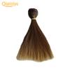 15cm Long Straight Synthetic Fiber Wig Hair Extension for BJD SD Doll Accessory