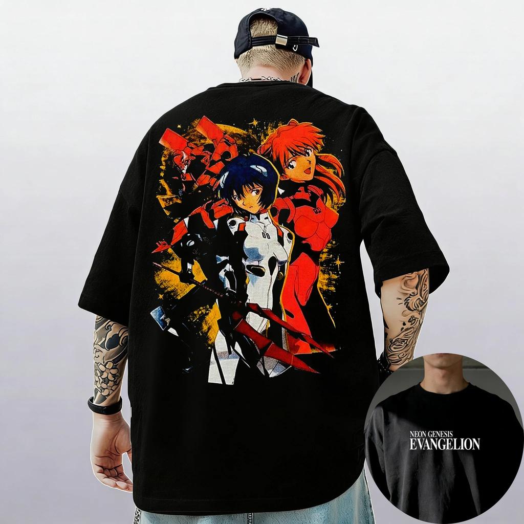 Neon Genesis Evangelion Аянами Рей Аска Классический Стиль Короткий Рукав Футболка Мужская Женская 2026 Лето Родитель-Ребенок Хлопок Футболки Топы