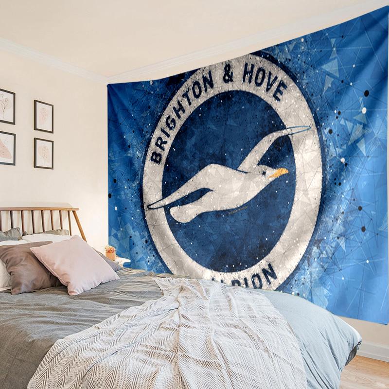 Brighton & Hove football club Tapestry, Unique Design Tapestry, Wall Decor for Bedroom,Livingroom, Playroom,Heartwarming Fan Holiday Gifts