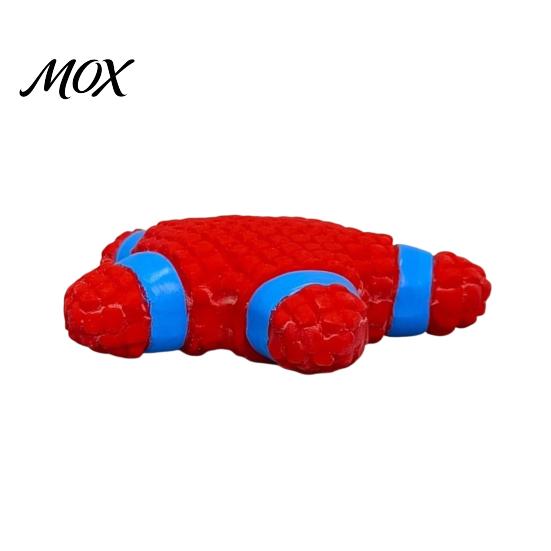 Soft Latex Teething Toys Starfish Dog Toy, Squeaky Chew Interactive Aggressive Chewers Teeth Cleaning Toy for Small to Medium Dogs Fetch And Pull