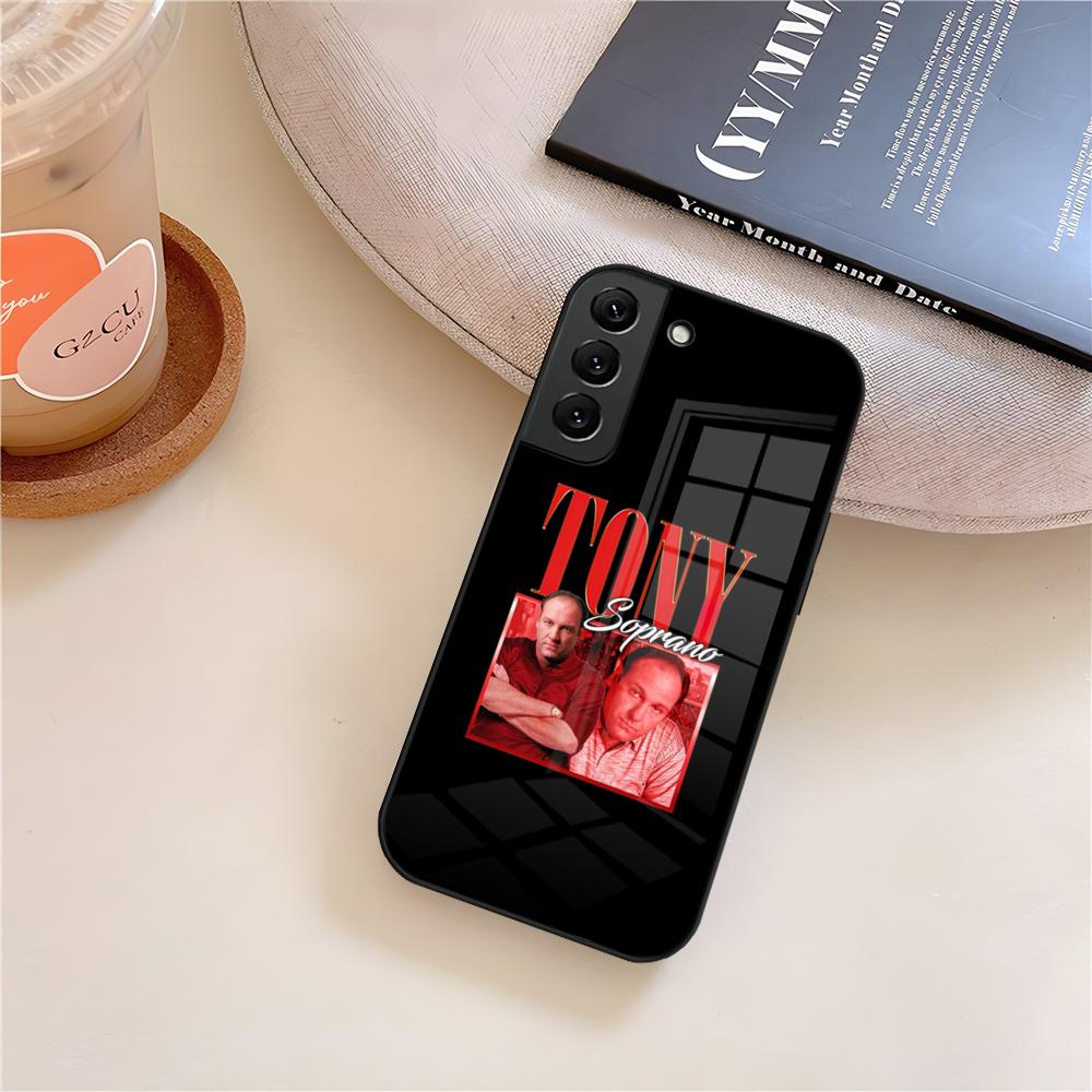 The S-Sopranos TV Tony Soprano Phone Case Glass For Samsung Galaxy S25 S23 S24 S21 S22 S20 Ultra Fe Plus A15 A14 Cover