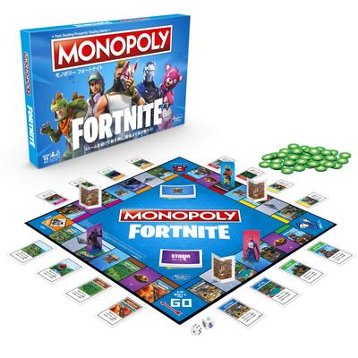 Hasbro Настольная игра Monopoly Fortnite Edition Японская версия Японское руководство по эксплуатации в комплекте Возраст от 13 лет и старше E6603 Подлинный продукт