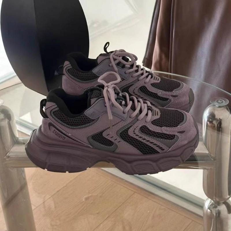 Модные кроссовки на платформе для женщин, осенние новые универсальные ретро легкие повседневные кроссовки для бега