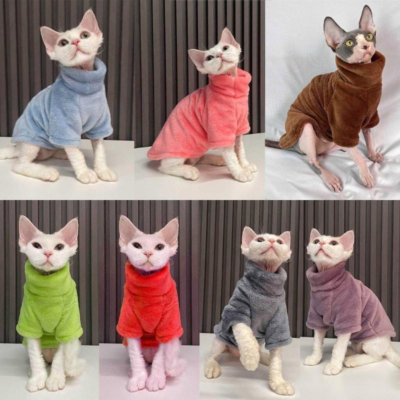 Пальто для бесшерстной кошки Толстовка для бесшерстной кошки Одежда для бесшерстной кошки Свитер для бесшерстной кошки Пальто сфинкса Теплое пальто Толстовка для кошки сфинкса