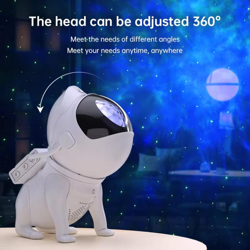 New Space Dog Night Light  Star Astronaut Projector App Nebula Lamps  Lights  Children Bedroom Decorative Birthday Gift