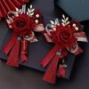 Magnetic Wedding Boutonniere & Corsage Set for Groomsmen & Bridesmaids