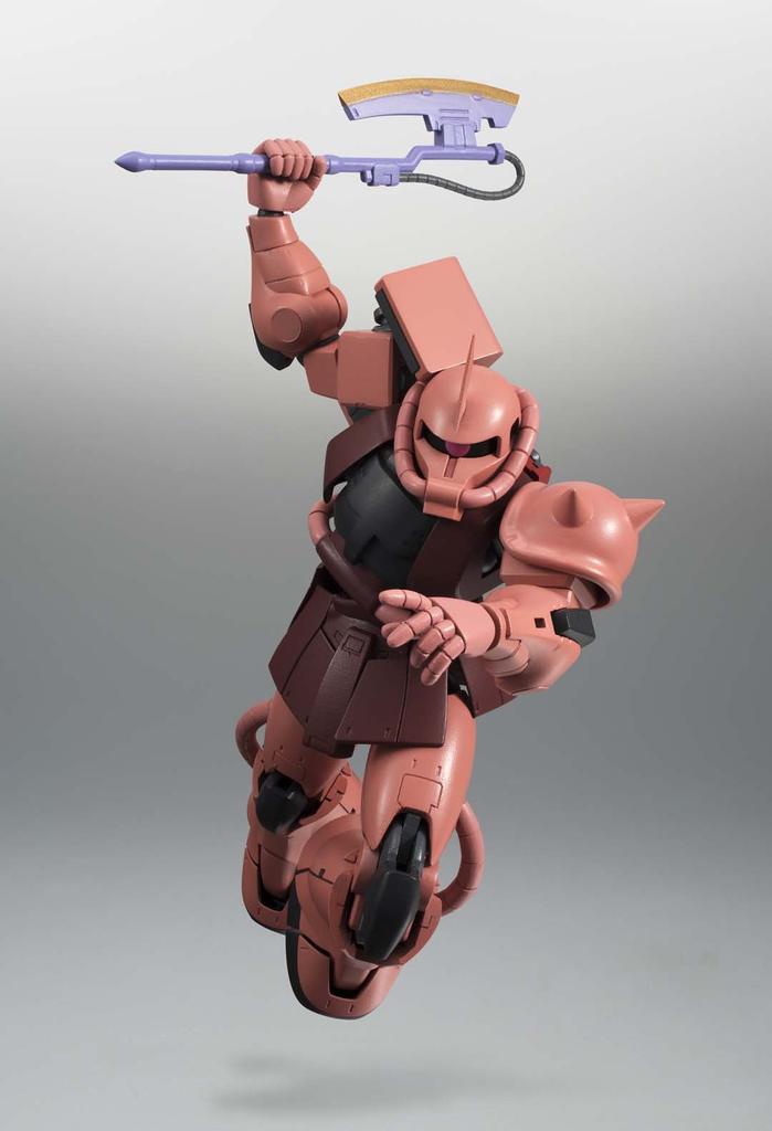 TAMASHII NATIONS ROBOT SPIRITS Мобильный доспех Гандам [SIDE MS] MS-06S Zaku Чара вер.. АНИМЕ. Приблизительно 125 мм Окрашенная подвижная фигурка из АБС и ПВХ