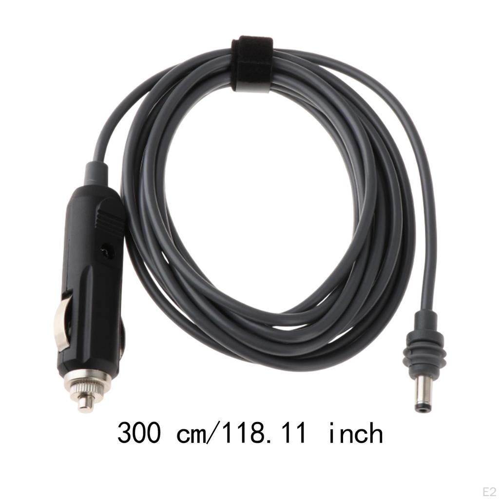 Satellite Car Dc Power Cable Gray Replacement To Cigarette Lighter Plug for Boats 12V