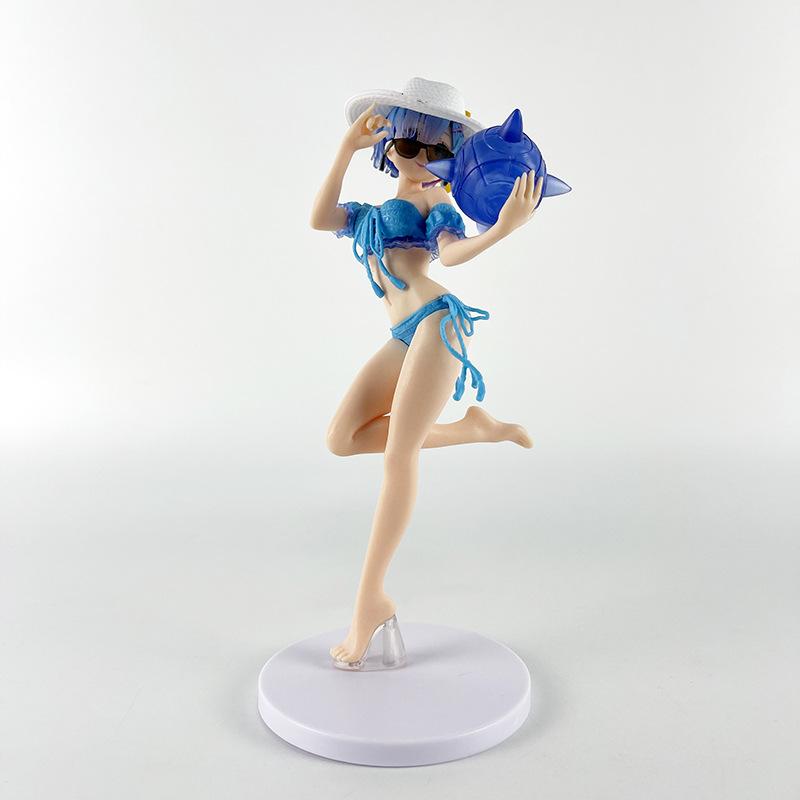 Rem Ram Купальник Фигурка ReZero Аниме Жизнь Модель Украшение Игрушка Подарок