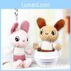 Adorable Bunny Plush Toy Keychain Small Rabbit Stuffed Animal Cute Bag Charm Gift