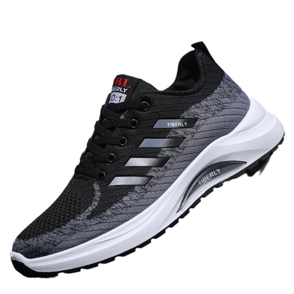 Sneakers breathable men's shoes comfortable and lightweight running shoes fashion Korean version trend simple outdoor flying woven men's shoes