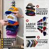 Hat Racks for Baseball Caps, Versatile Adhesive or Wall-Drilled Mounting Hat Rack for Wall, MultiLayer Hat Storage, Durable Plas