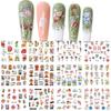 Nail Art Stickers Ins Spring And Summer Flower And Grass Series Zou Ju Flower Watermark Nail Stickers