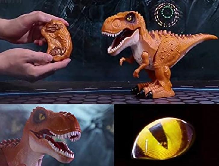 ROBOT PLAZA Dinosaur Toy RC Dino Roaring Walking Tyrannosaurus Rex Birthday Gift for Children (Forward Only)