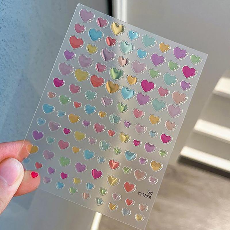 Наклейки для ногтей Jelly Style Love, прозрачные, красочные, очень милые, универсальные, с кошачьей лапкой, пятиконечной звездой, клейкая лента для ногтей