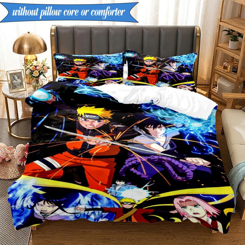 Ninja And Friends Collage 3pcs K-pop music group Bedding set,Ideal for Bedroom, Dormitory,Including Duvet Cover And 2pcs Pillowcases,Fan gifts