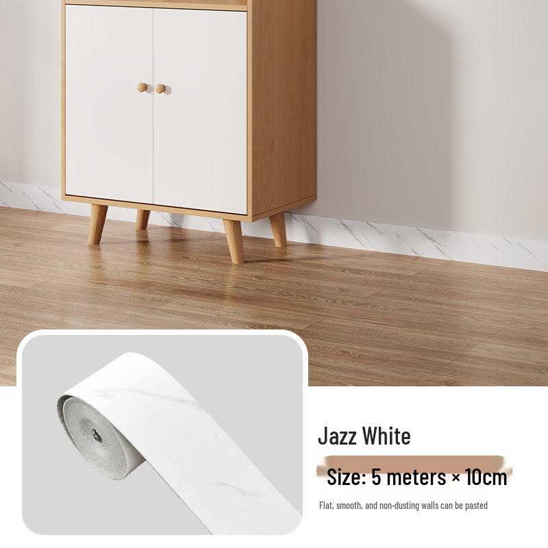 Самоклеящийся рулон настенных стикеров 10 см x 5 м: Плиточный плинтус и угловое оформление