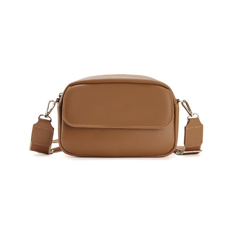 2025 Новая женская сумка через плечо из искусственной кожи - многофункциональный маленький кошелек для телефона с широким регулируемым ремешком, модная квадратная сумка через плечо