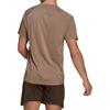 Adidas T Shirts Men's Brown Crew Neck Moderate HC4434