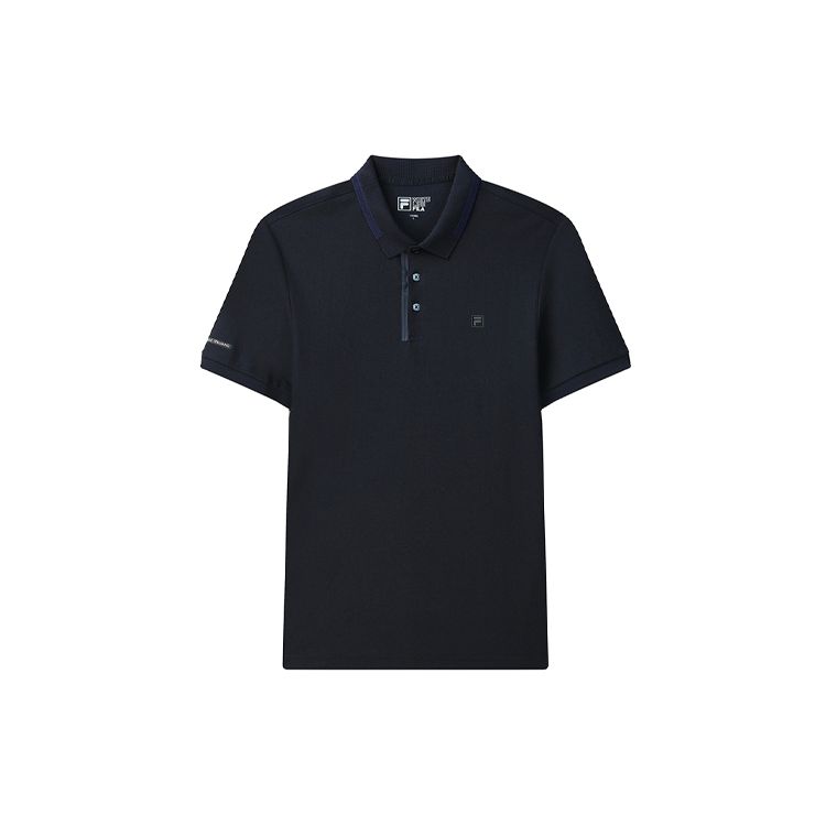 Fila Мужская рубашка-поло в стиле business casual, с воротником-стойкой, с коротким рукавом, топ, цвет Heritage-Blue, F11M122120FNV